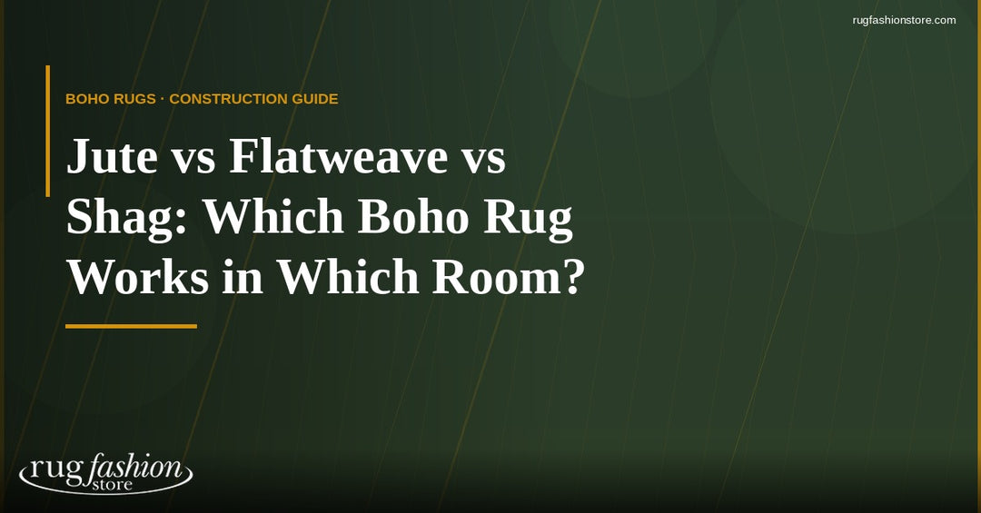 Jute vs Flatweave vs Shag: Which Boho Rug Works in Which Room?