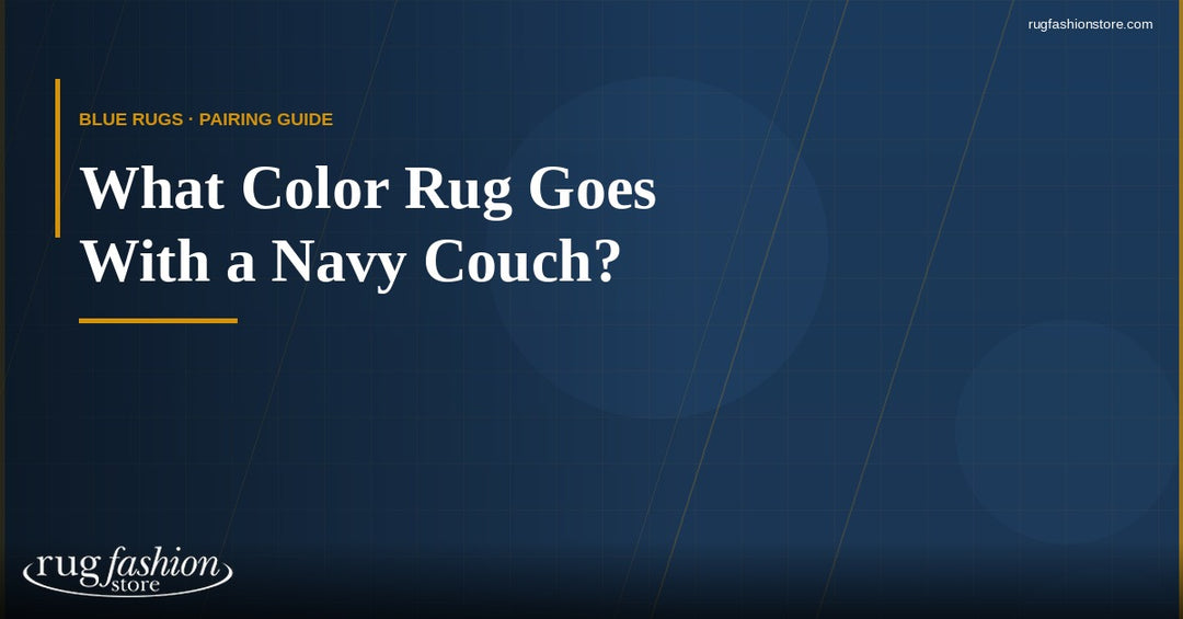 What Color Rug Goes With a Navy Couch?