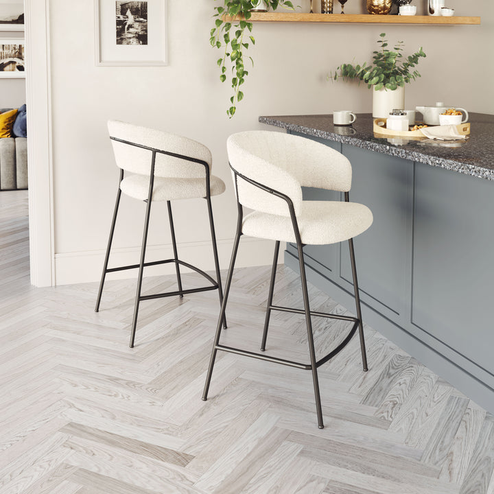 Zuo Josephine Counter Stool (Set of 2) Cream