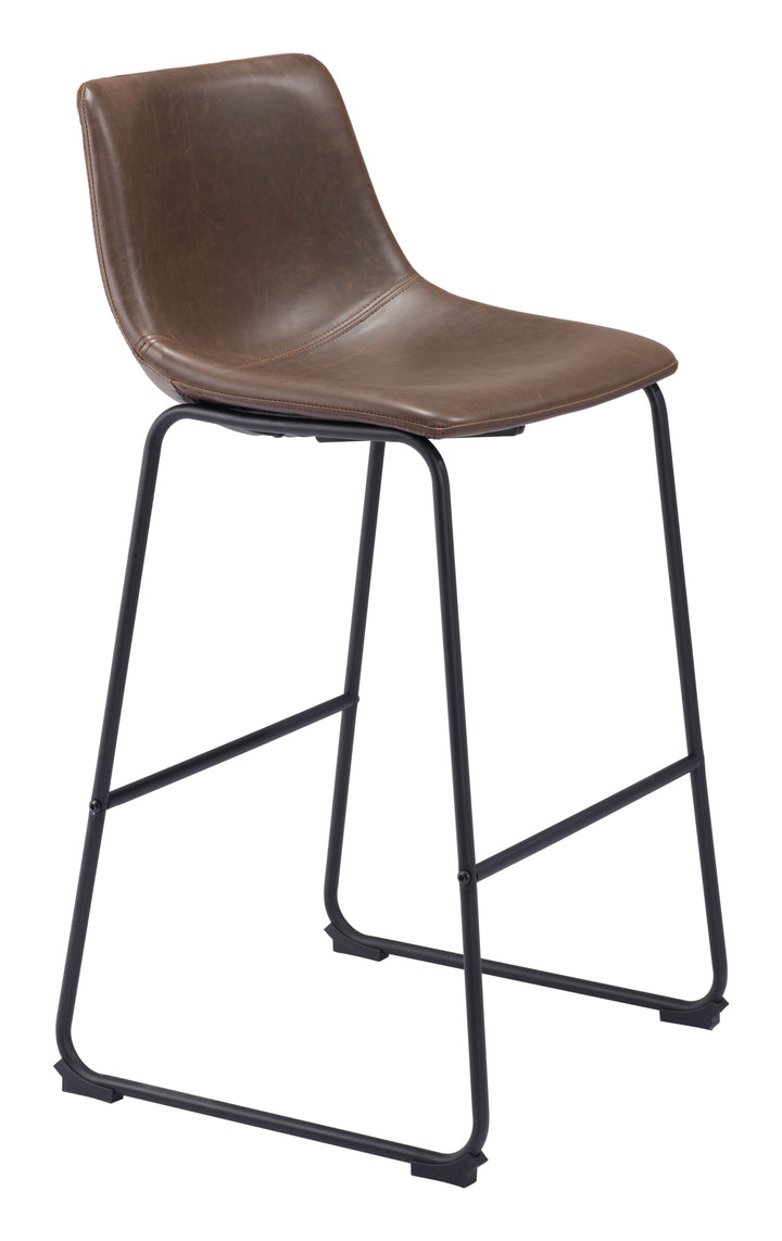 Zuo Smart Barstool (Set of 2) Vintage Espresso