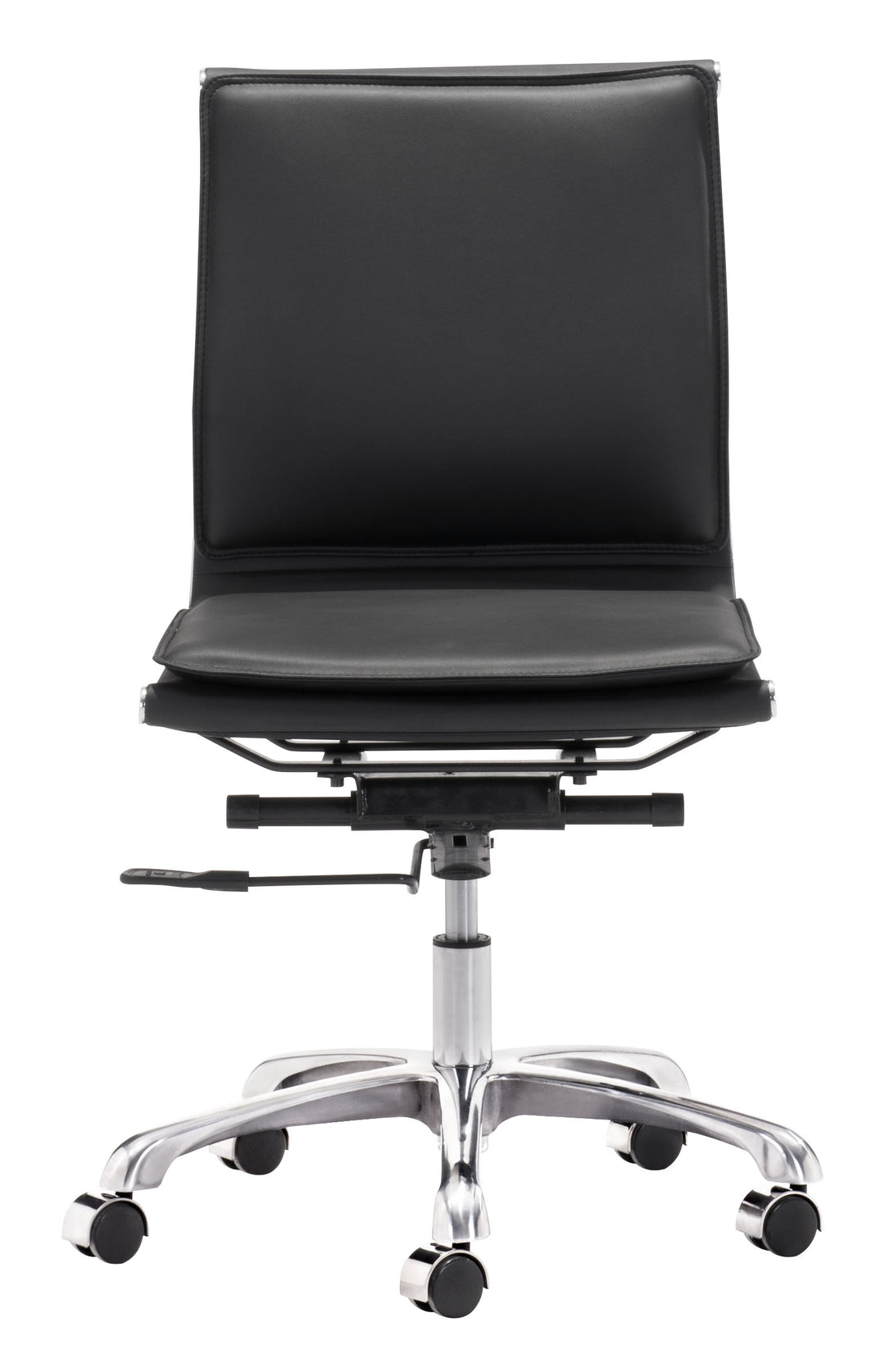 Zuo Lider Plus Armless Office Chair Black