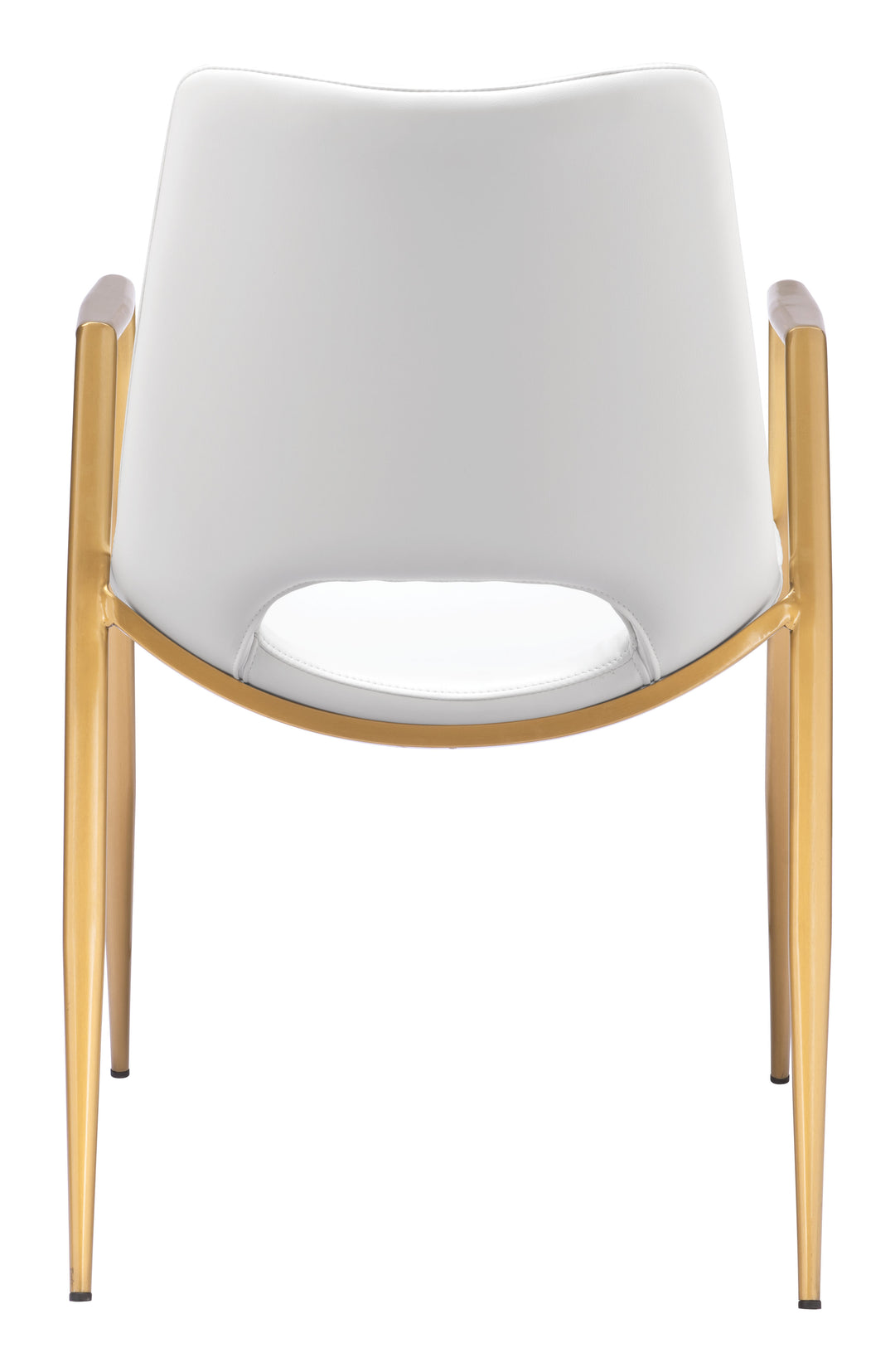 Zuo Desi Dining Chair (Set of 2) White & Gold