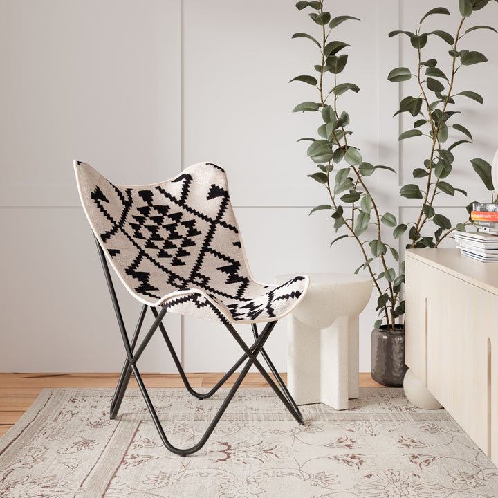 Zuo Rabat Accent Chair Beige & Black