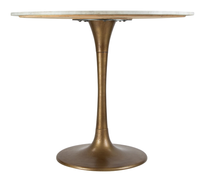 Zuo Fullerton Dining Table White & Gold