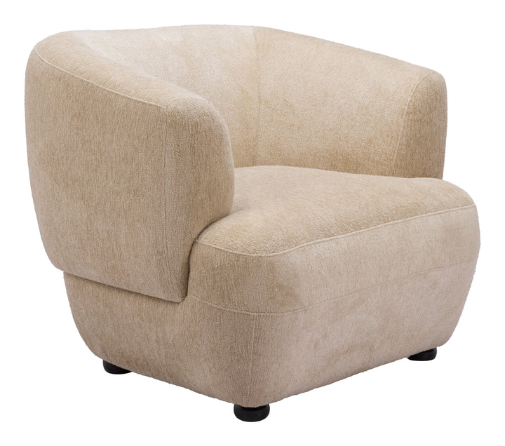 Zuo Bekker Accent Chair Golden Beige