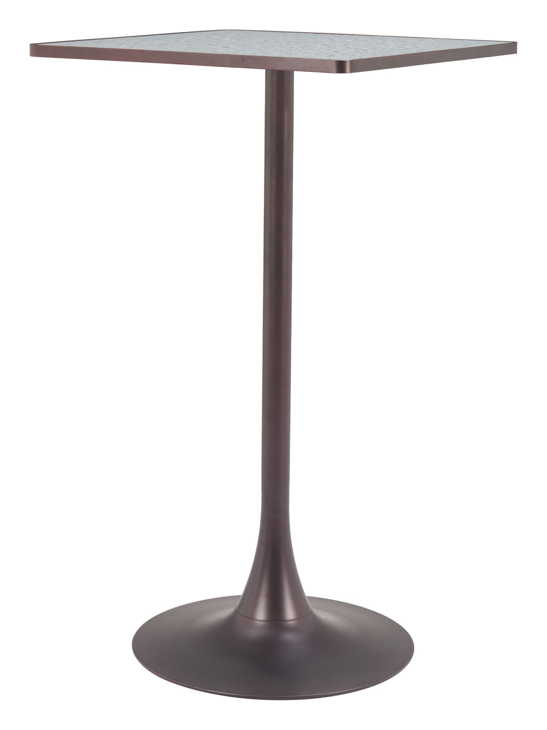 Zuo Spot Bar Table Gray & Bronze