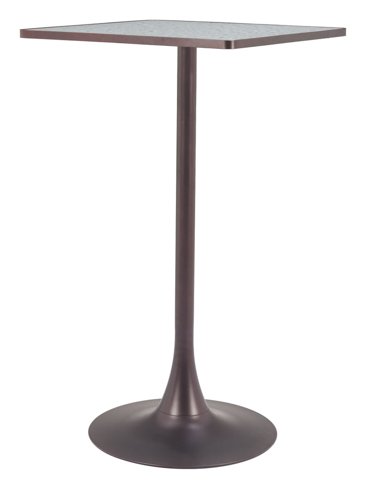 Zuo Spot Bar Table Gray & Bronze