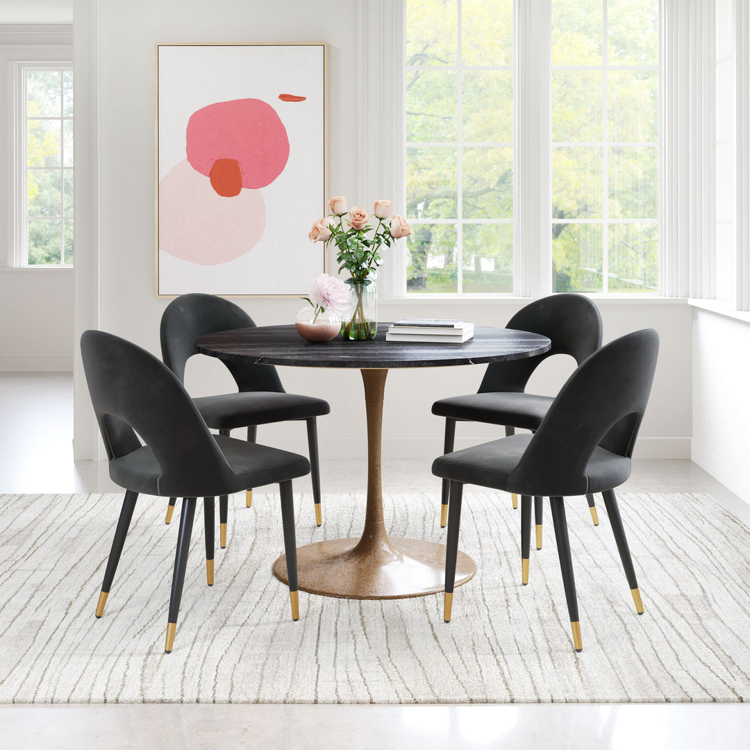 Zuo Menlo Dining Chair (Set of 2) Black