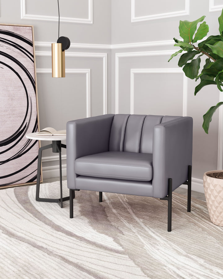 Zuo Jess Accent Chair Gray