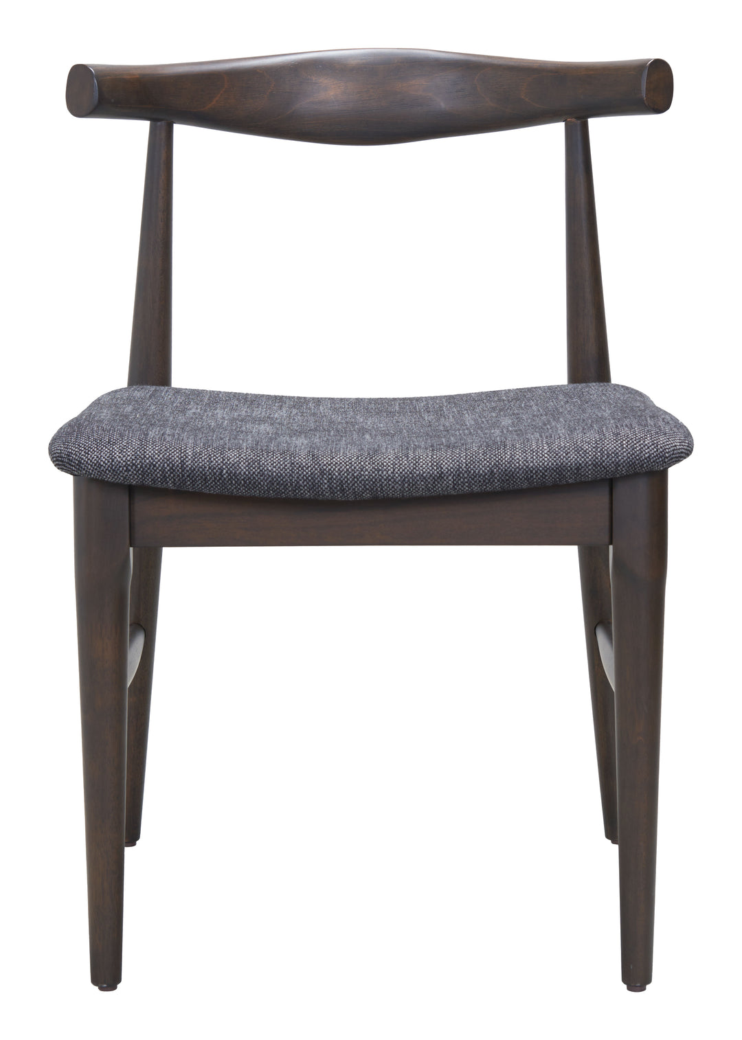 Zuo Tuzka Dining Chair (Set of 2) Gray & Espresso