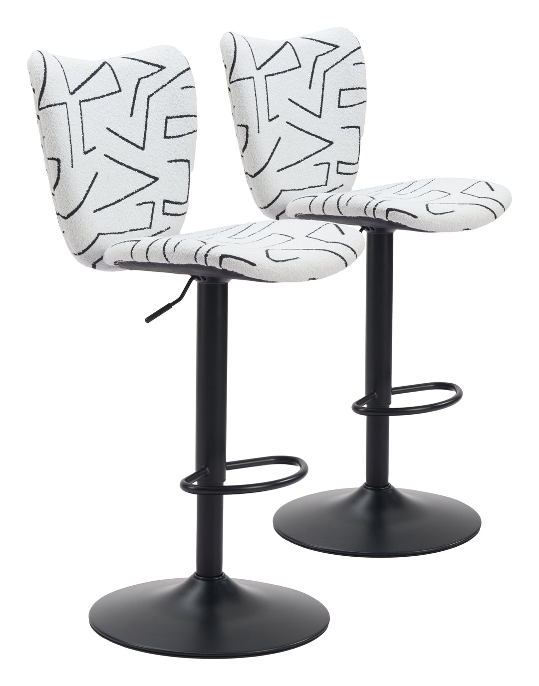 Zuo Elevate Barstool (Set of 2) White