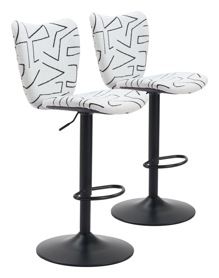 Zuo Elevate Barstool (Set of 2) White