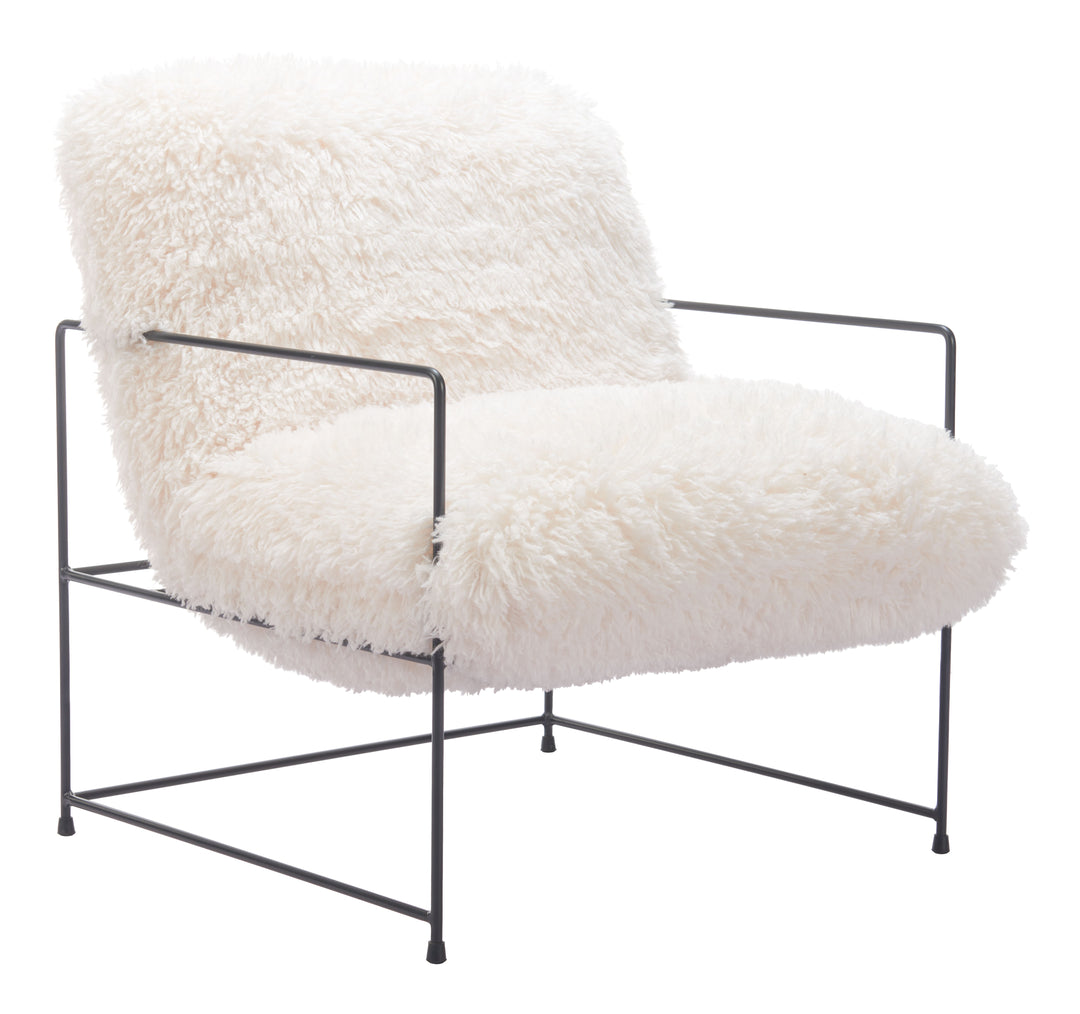 Zuo Pelut Accent Chair White