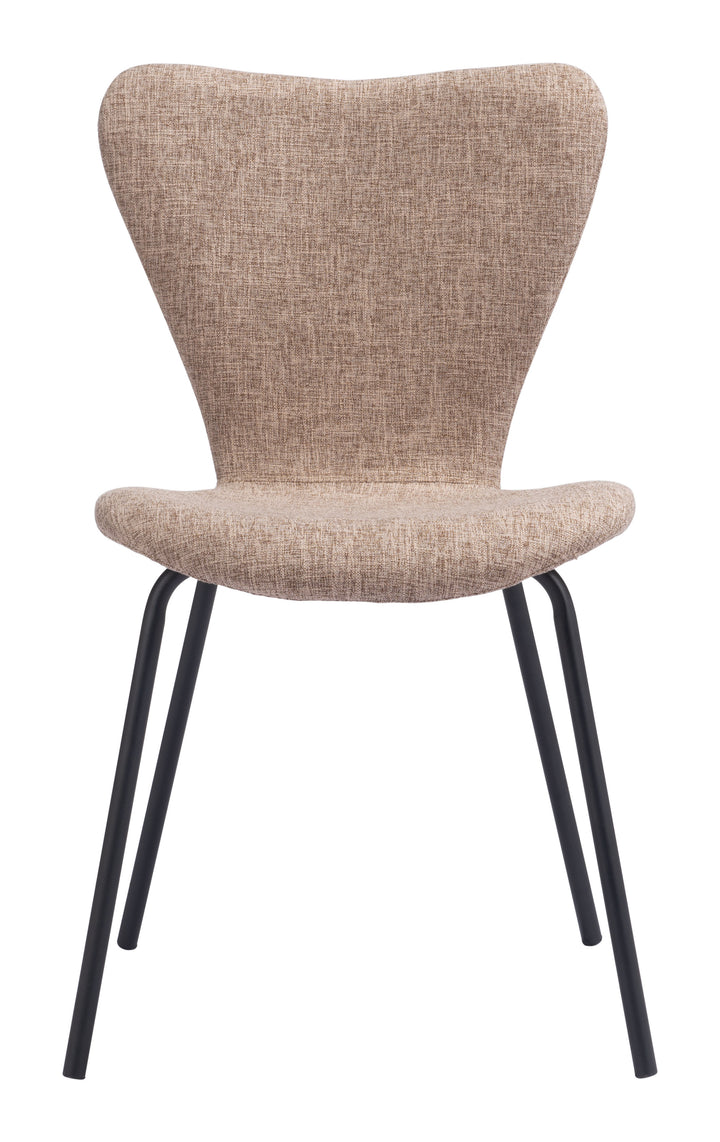 Zuo Tollo Dining Chair (Set of 2) Brown