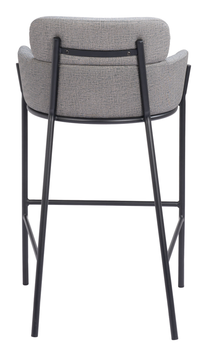 Zuo Bremor Barstool Slate Gray