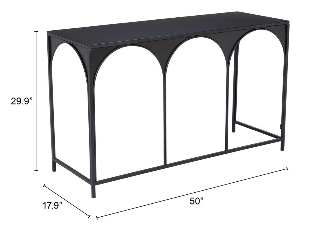 Zuo Loriet Console Table Black