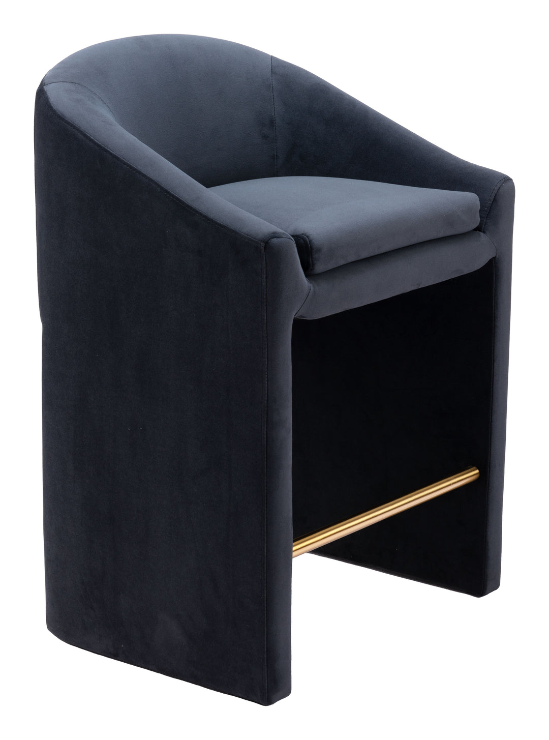 Zuo Emas Counter Stool Midnight Gray