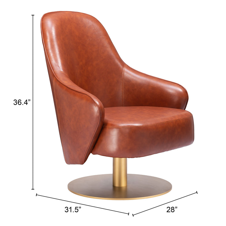 Zuo Withby Accent Chair Brown