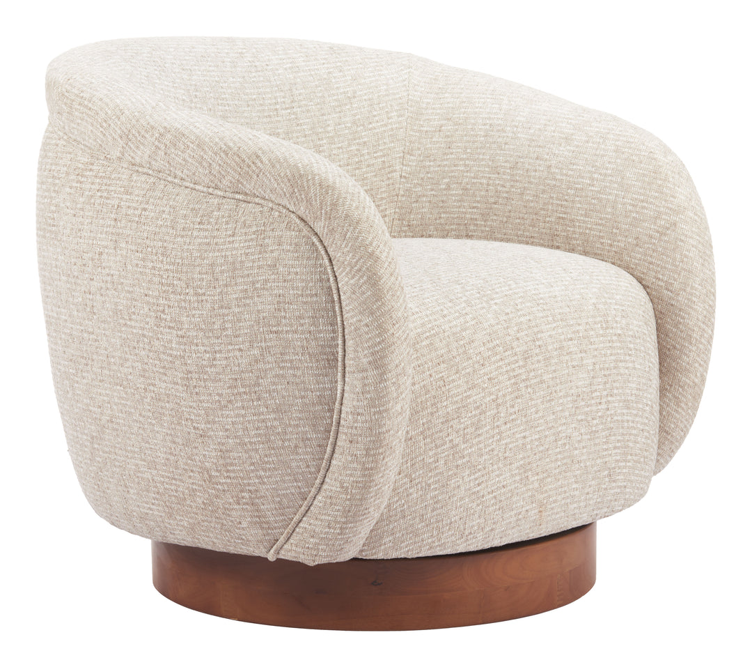 Zuo Vinta Swivel Chair Beige