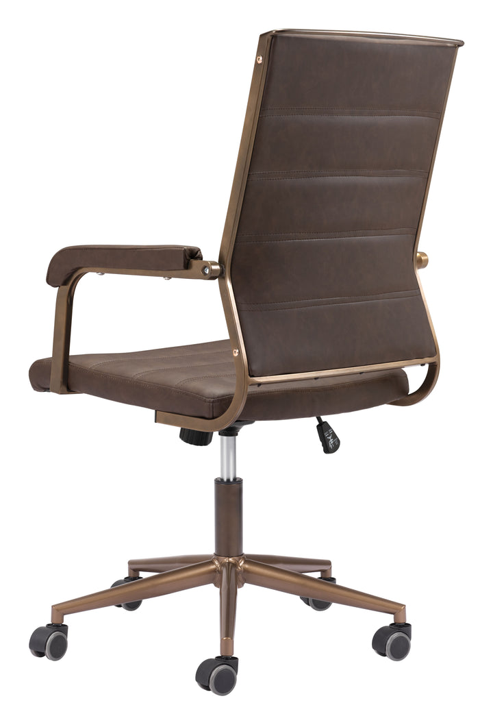 Zuo Auction Office Chair Espresso