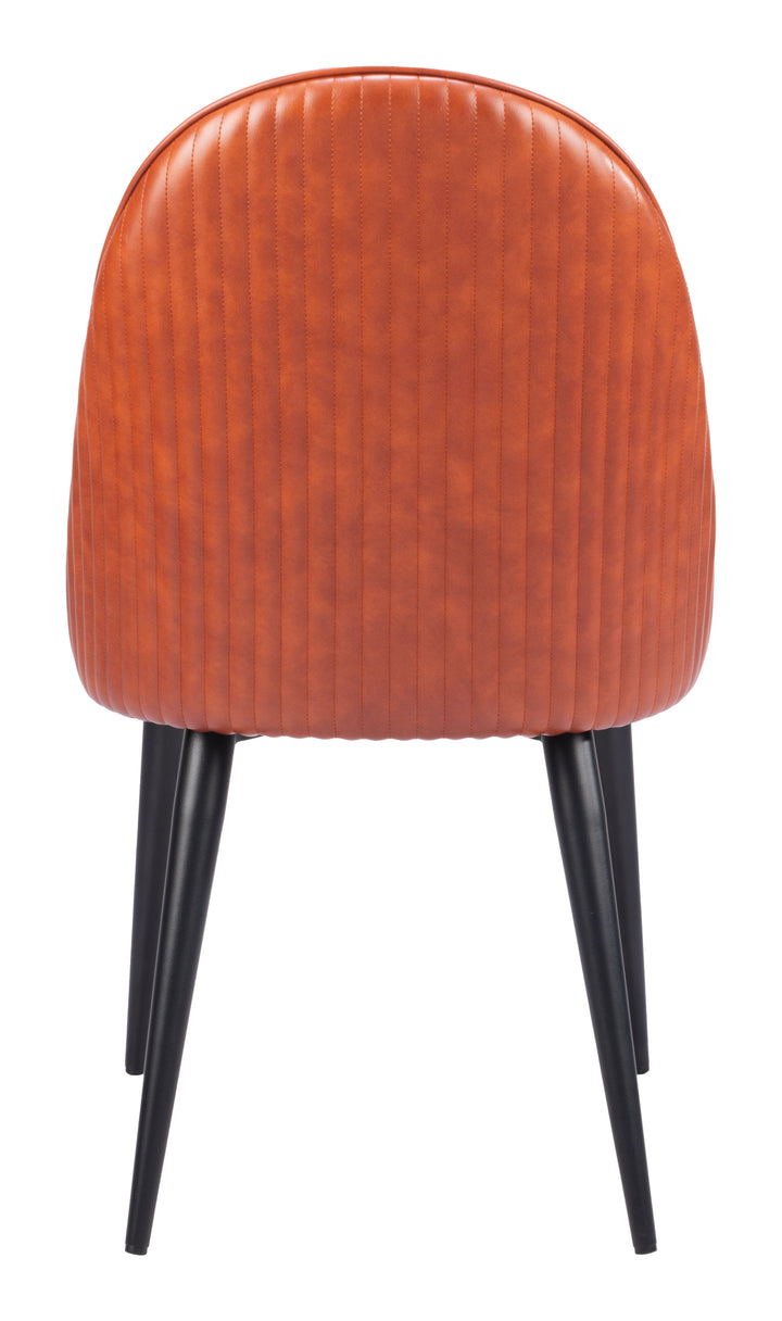 Zuo Silloth Armless Dining Chair (Set of 2) Brown