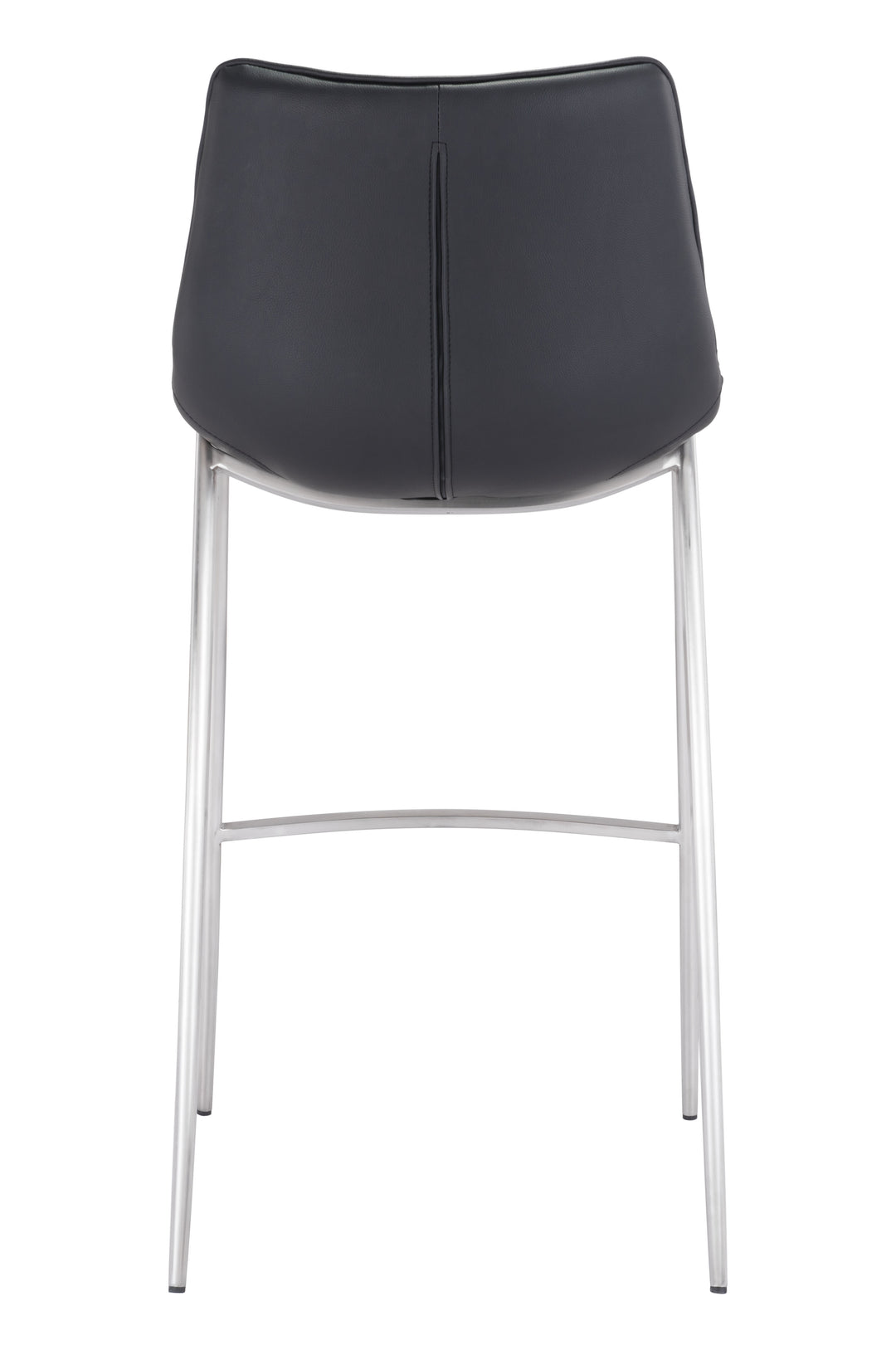Zuo Magnus Barstool (Set of 2) Black & Silver
