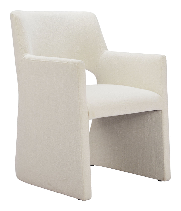 Zuo Minet Dining Chair Linen White