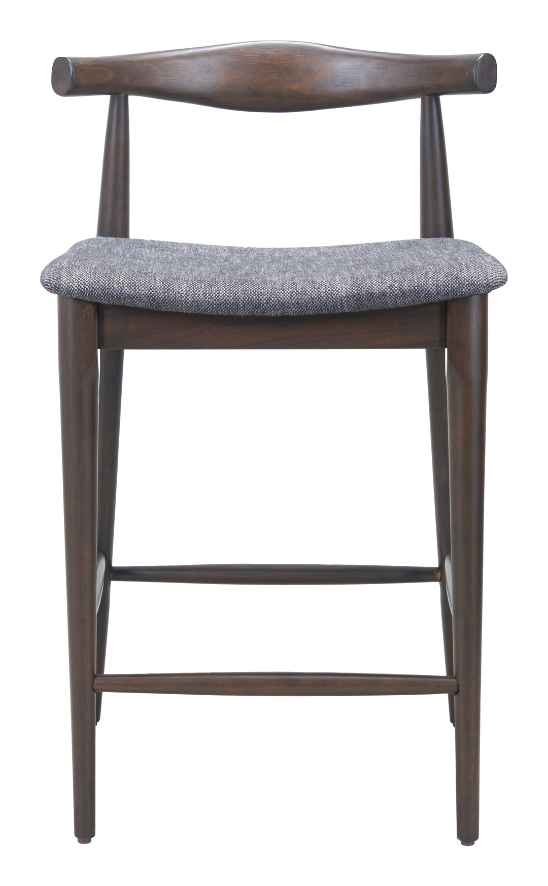 Zuo Tuzka Counter Stool (Set of 2) Gray & Espresso