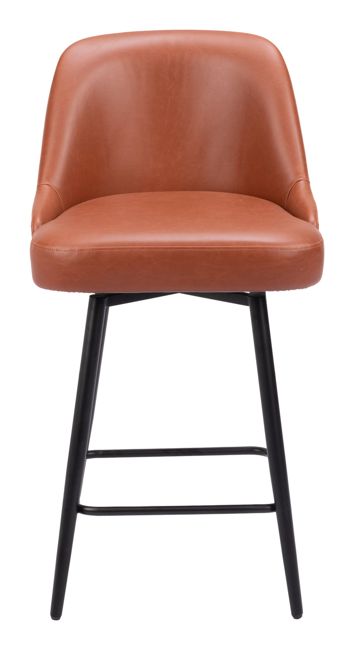 Zuo Keppel Swivel Counter Stool Brown