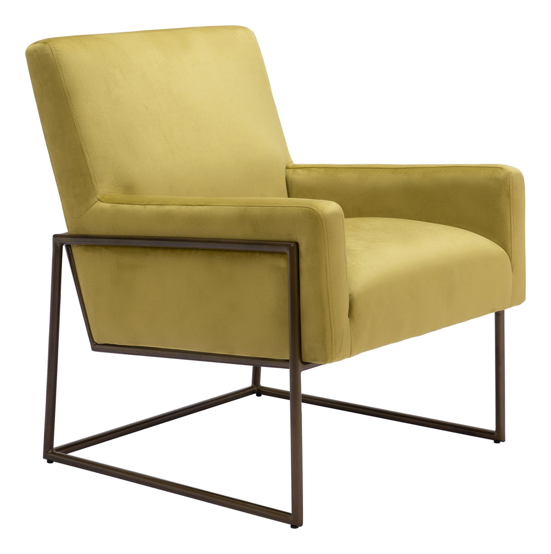 Zuo New York Accent Chair Olive Green