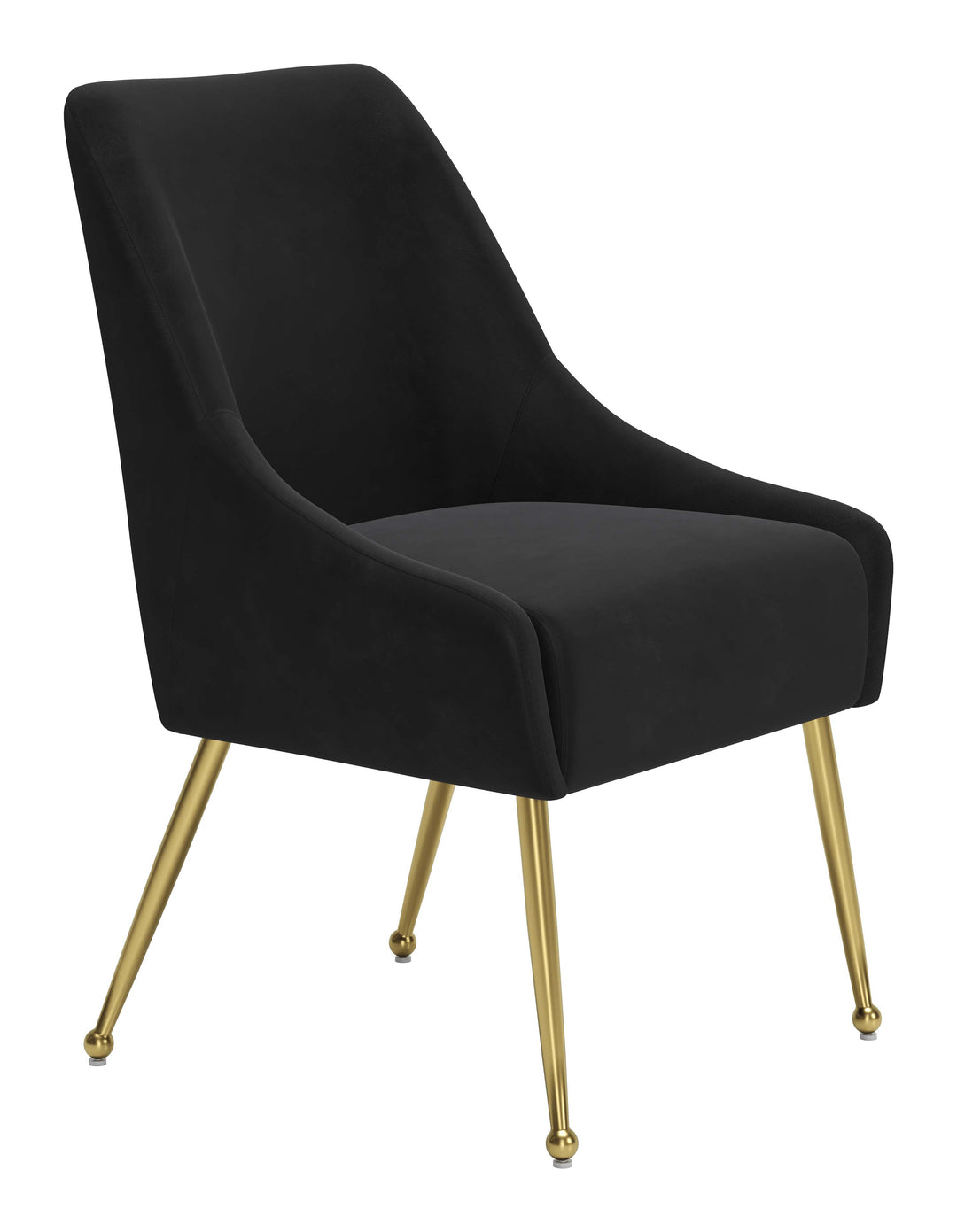 Zuo Maxine Dining Chair Black & Gold