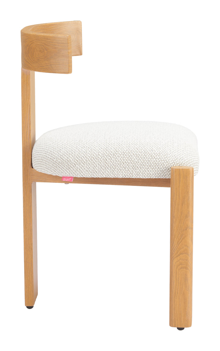 Zuo Tiana Dining Chair Natural & Beige