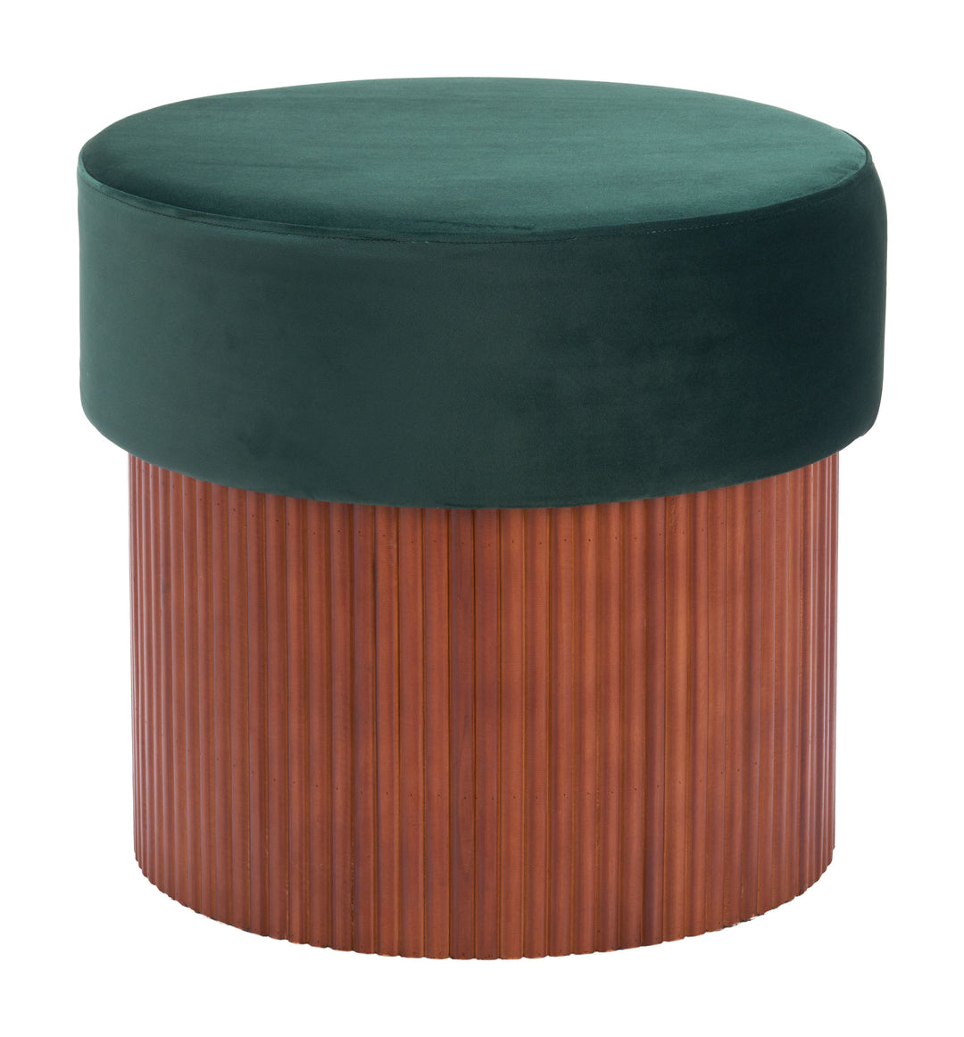 Zuo Boto Storage Ottoman Green