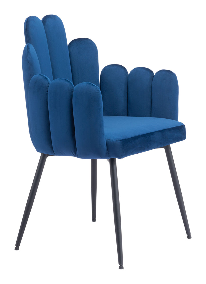 Zuo Noosa Dining Chair (Set of 2) Navy Blue