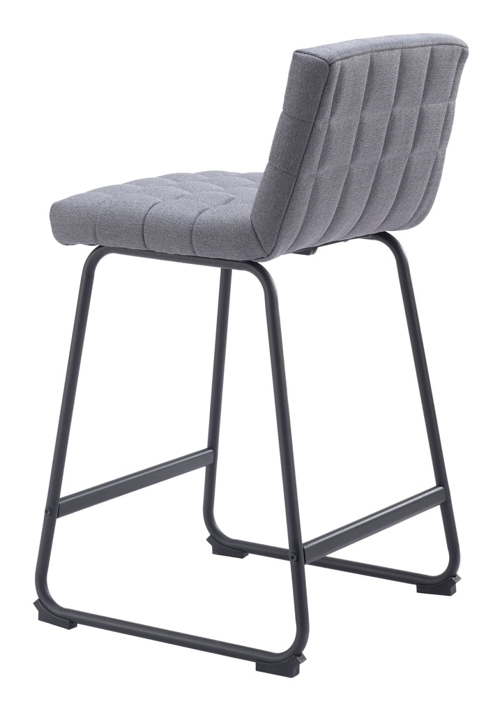 Zuo Pago Counter Stool (Set of 2) Gray