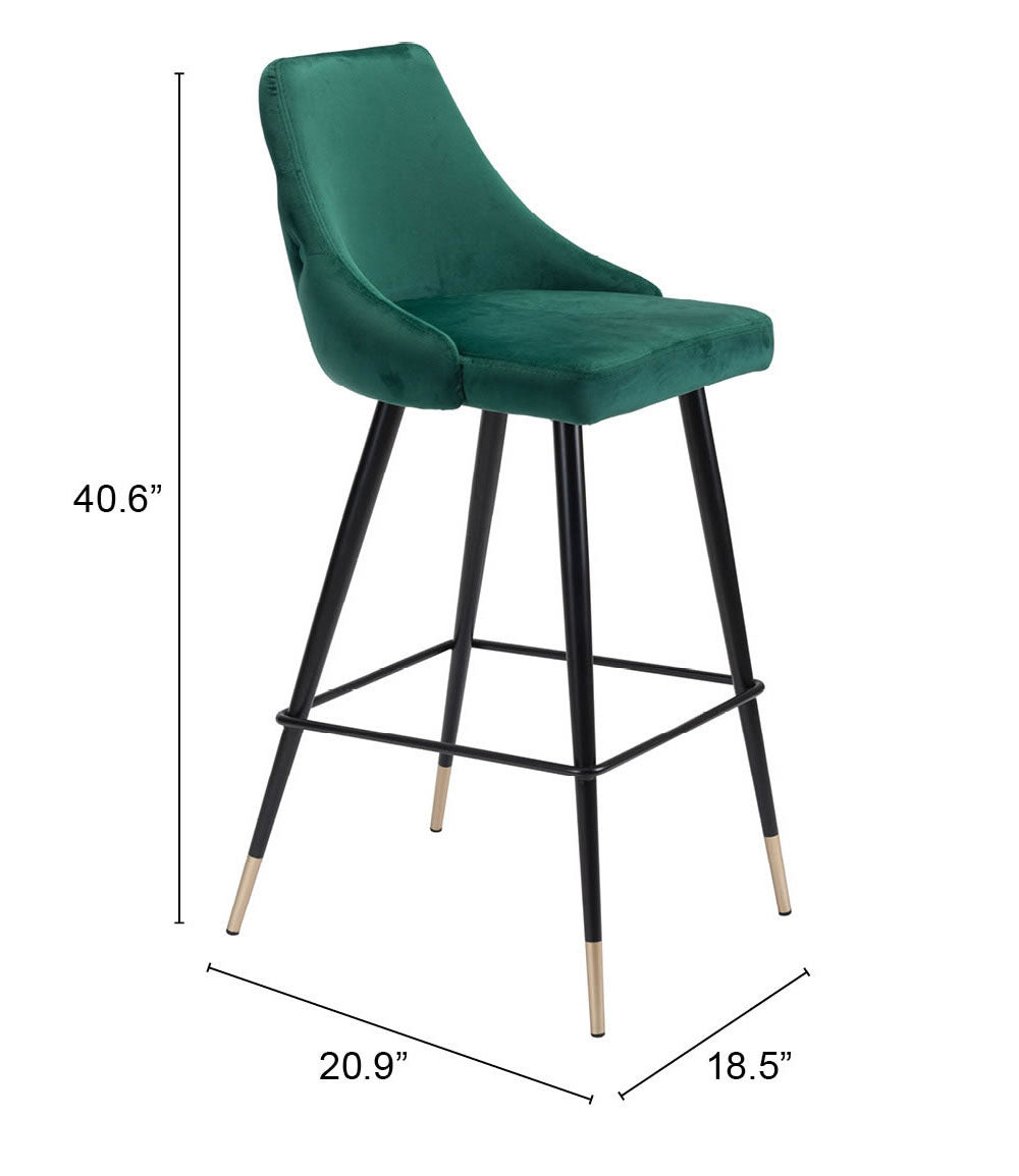 Zuo Piccolo Barstool Green