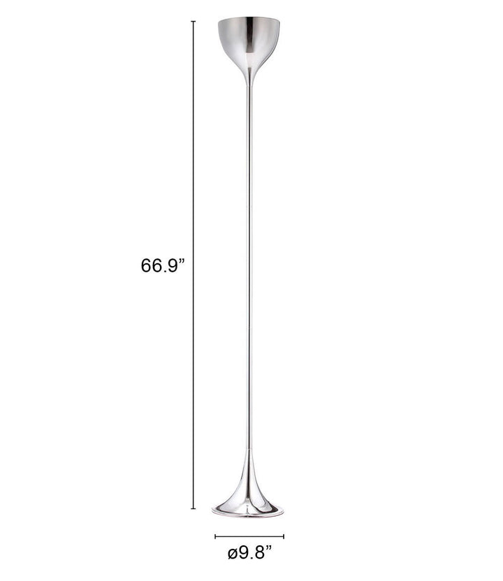 Zuo Neutrino Floor Lamp Chrome