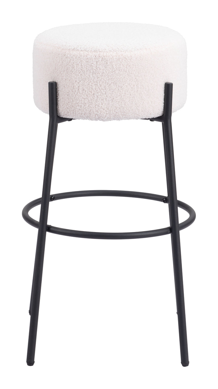 Zuo Blanche Barstool (Set of 2) Ivory