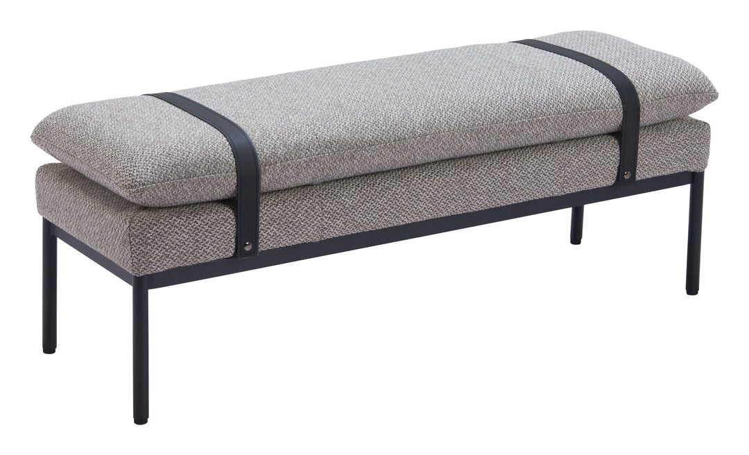 Zuo Padd Bench Gray