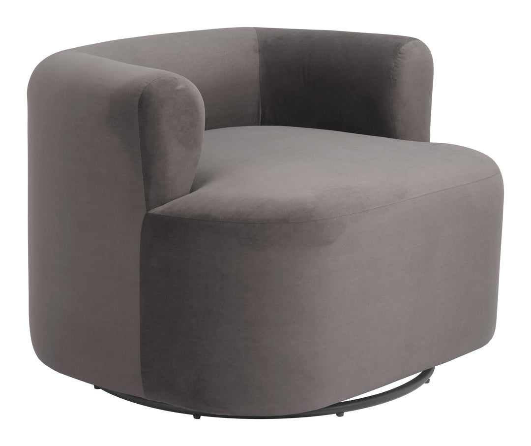 Zuo Mugav Swivel Chair Gray