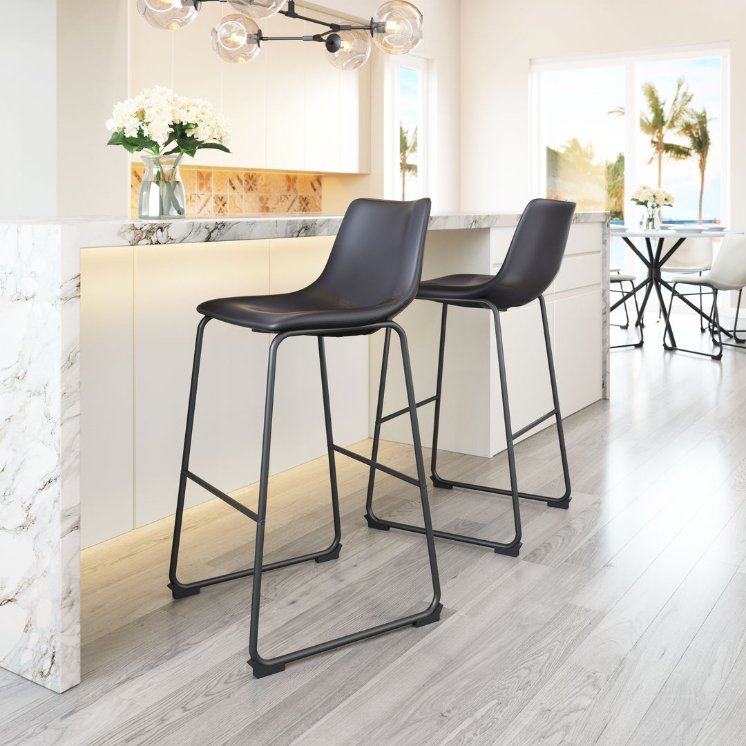Zuo Smart Barstool (Set of 2) Black