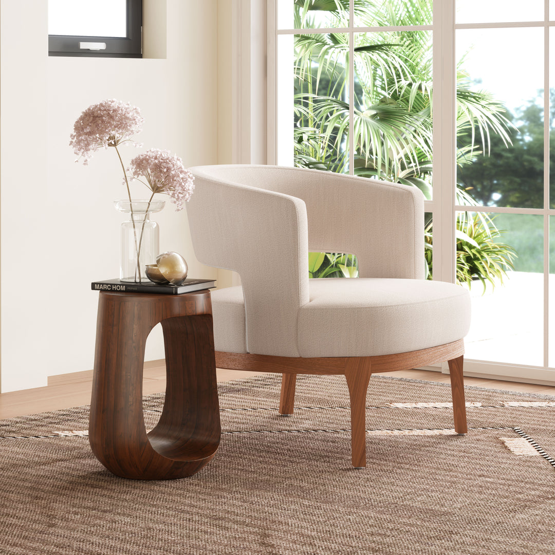 Zuo Okno Side Table Walnut