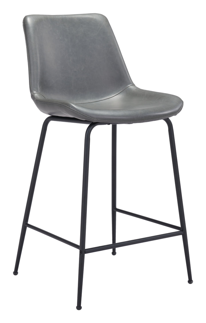 Zuo Byron Counter Stool Gray