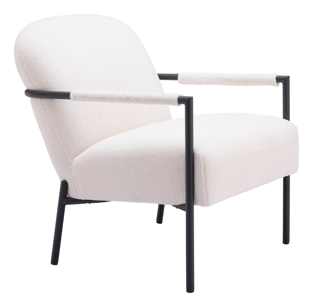 Zuo Chicago Accent Chair Ivory