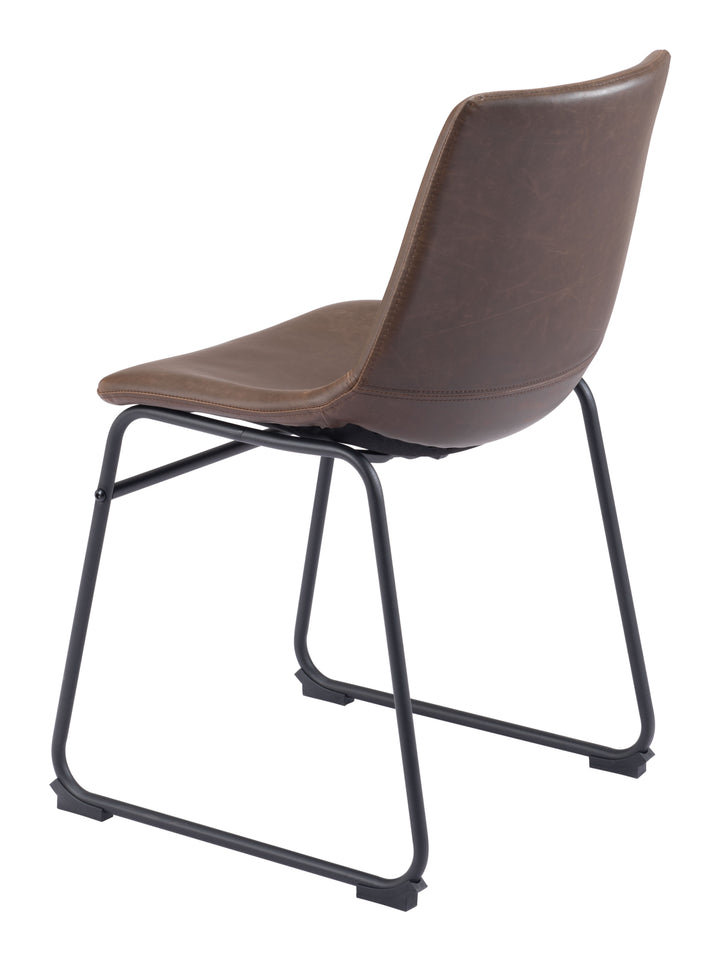 Zuo Smart Dining Chair (Set of 2) Vintage Espresso