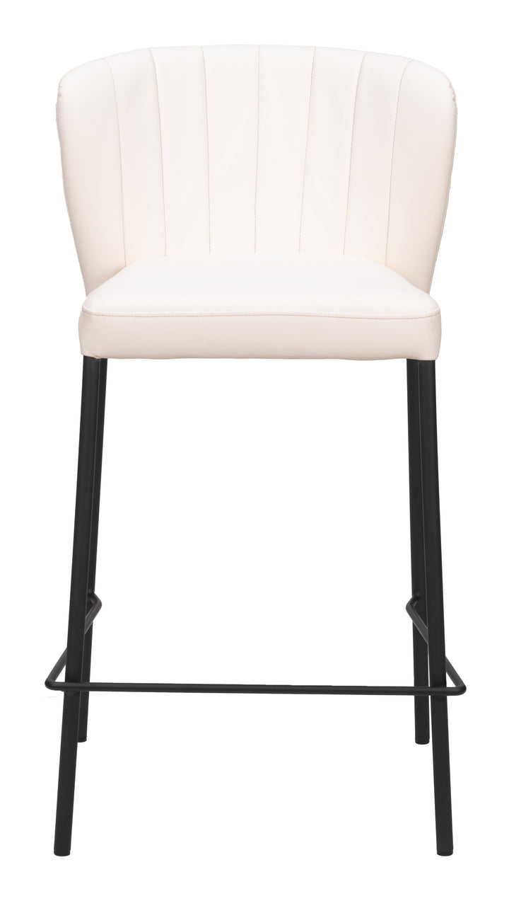 Zuo Linz Counter Stool (Set of 2) Cream