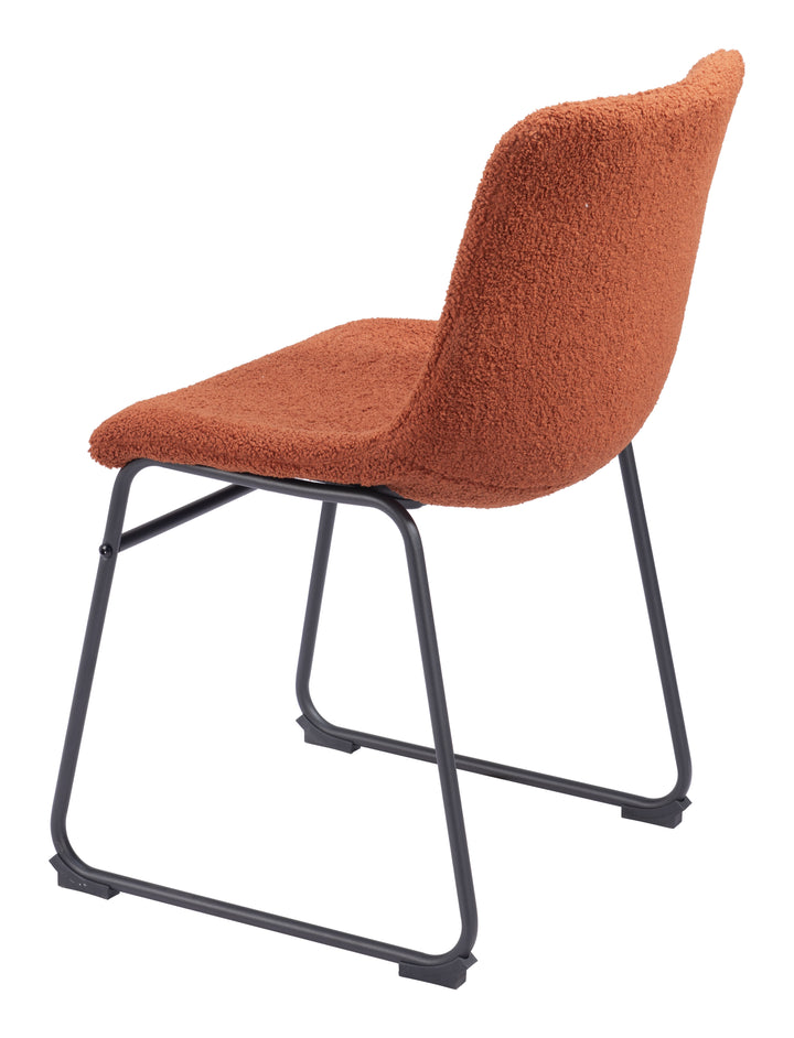 Zuo Smart Dining Chair (Set of 2) Burnt Orange