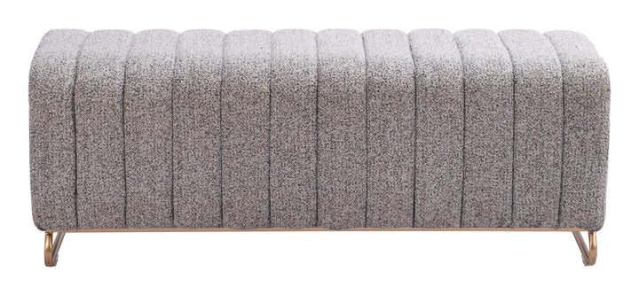 Zuo Pender Bench Stone Gray