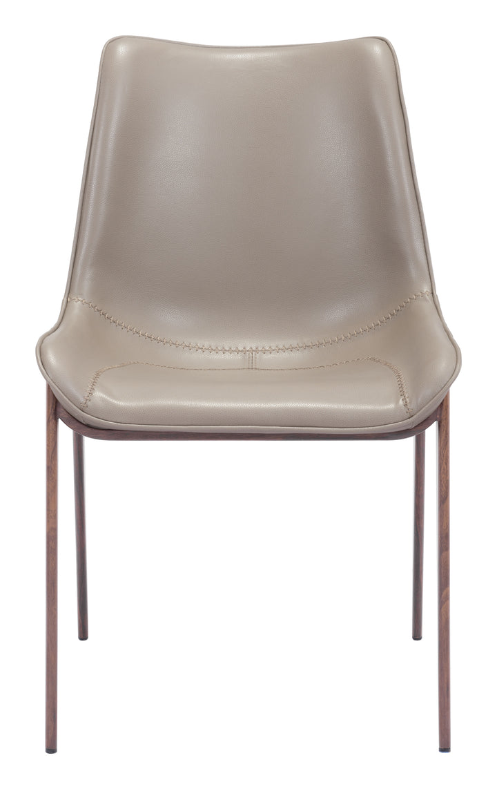 Zuo Magnus Dining Chair (Set of 2) Brown & Walnut