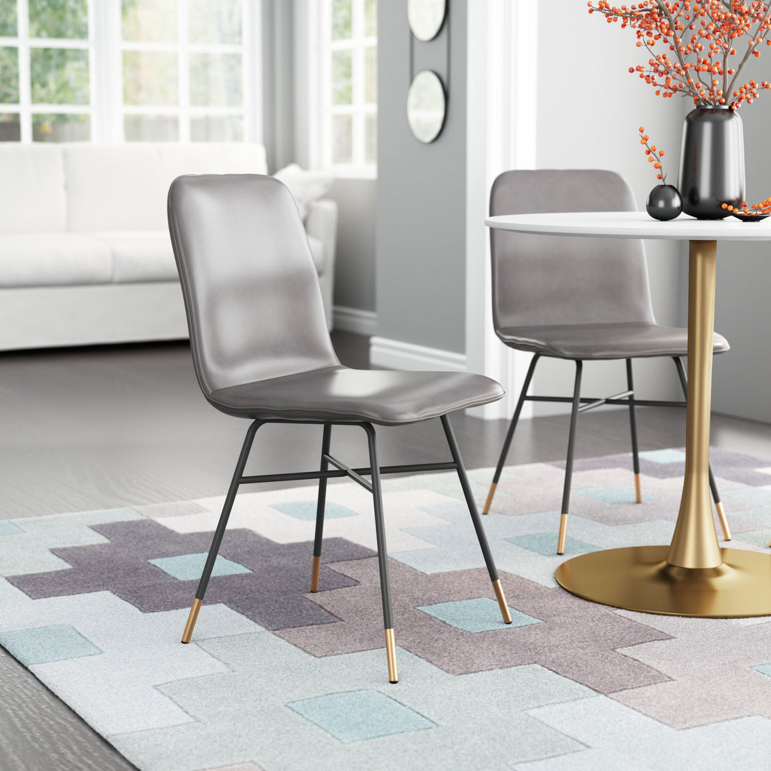 Zuo Var Dining Chair (Set of 2) Gray